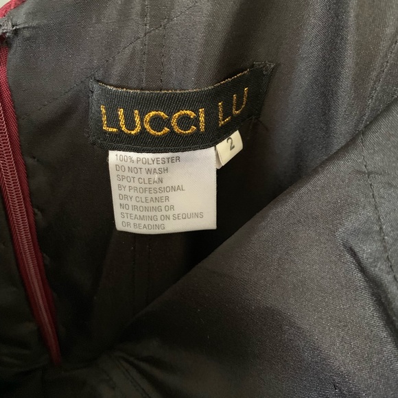 Timeless cranberry iridescent prom dress - Picture 8 of 8